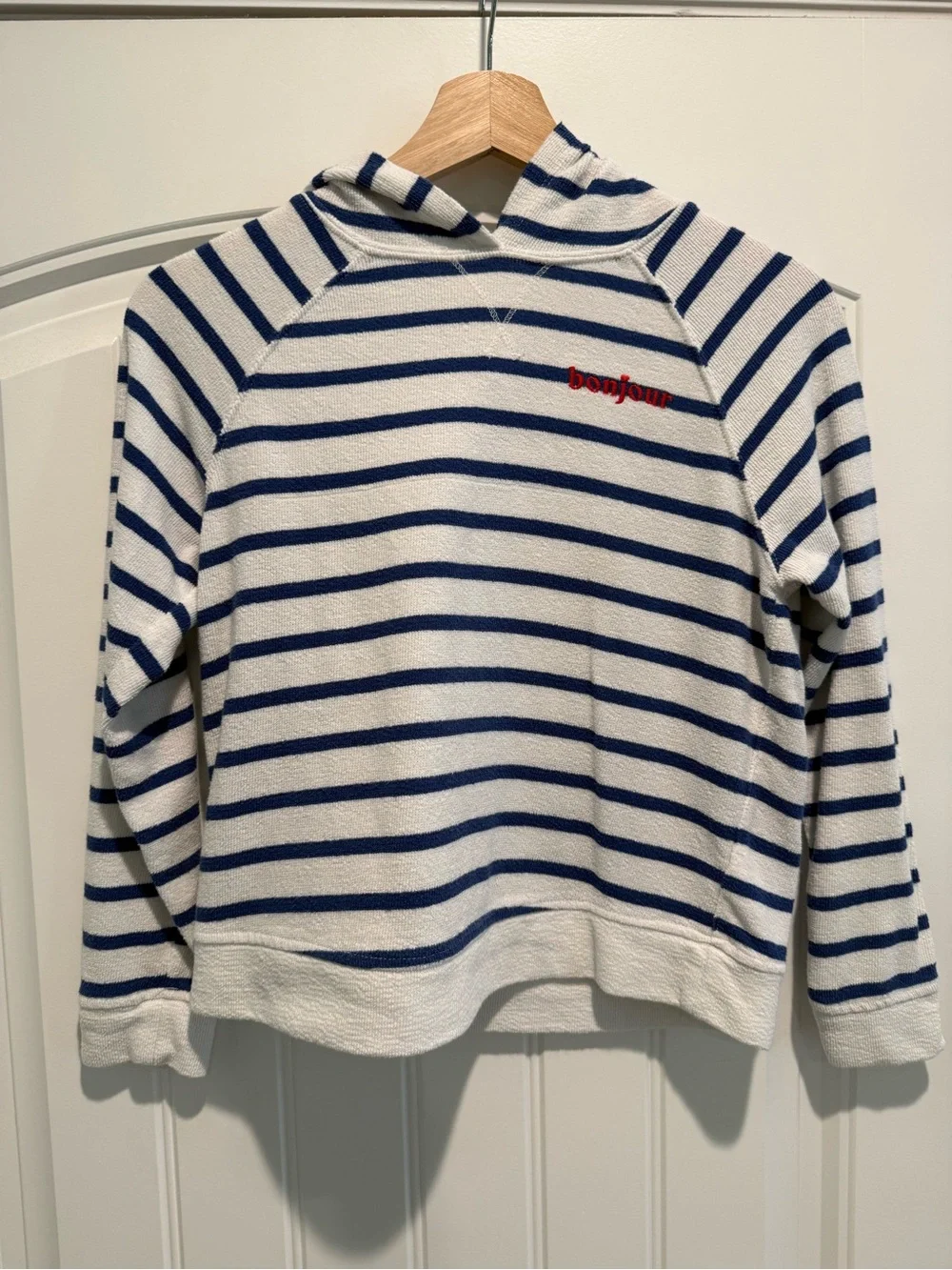 Nautical Blue & White Striped Terry Cloth Outfit.